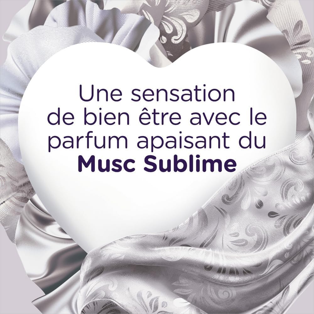 SOUPLINE - Adoucissant Ultra Sublime Musc 45 jours - 1,26L - Lot de 6