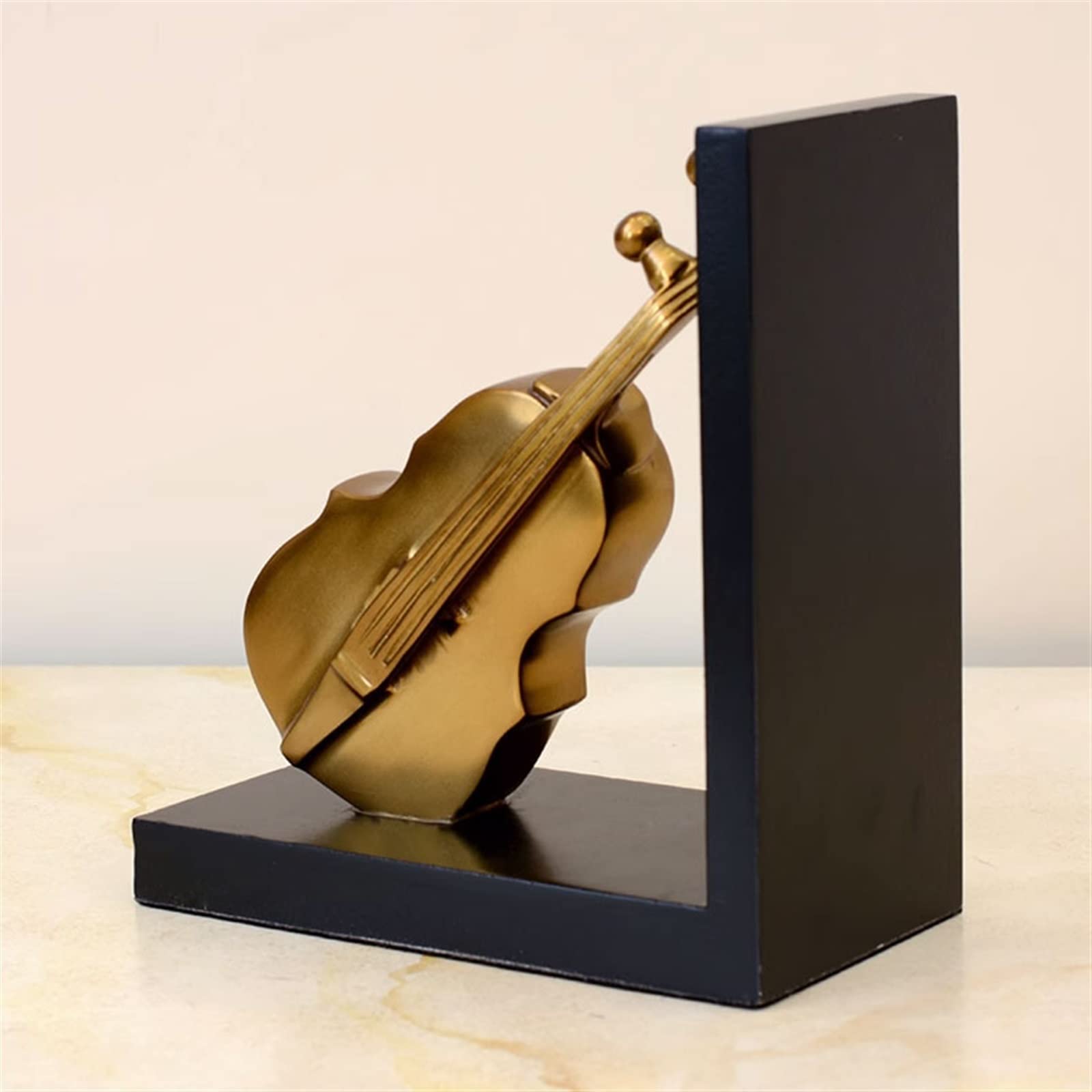 Scaffali Fermalibri in ottone puro Violino Ornamenti creativi Libreria Pensile Armadietto del vino Mobile TV Accessori for ufficio Supporto per i libri