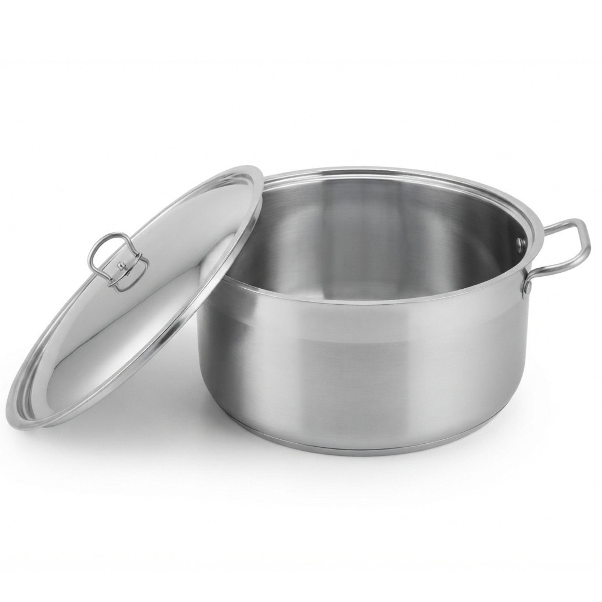 Kochtopf Ø36 cm aus Edelstahl mit Deckel 19 L Universaltopf Induktion