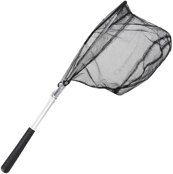 Valkyrie Foldable Fish Scoop - Short Handle Portable Scoop - Ideal for Boat and Shore Fishing