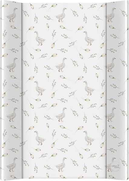 Ceba Baby® Mata do przewijania, 2 kliny, zagłębienie do łóżeczka dziecięcego, 70 x 50 cm, nakładka na stół do przewijania, certyfikat Öko-Tex® Standard 100, wyprodukowano w UE, wodoszczelna i zmywalna