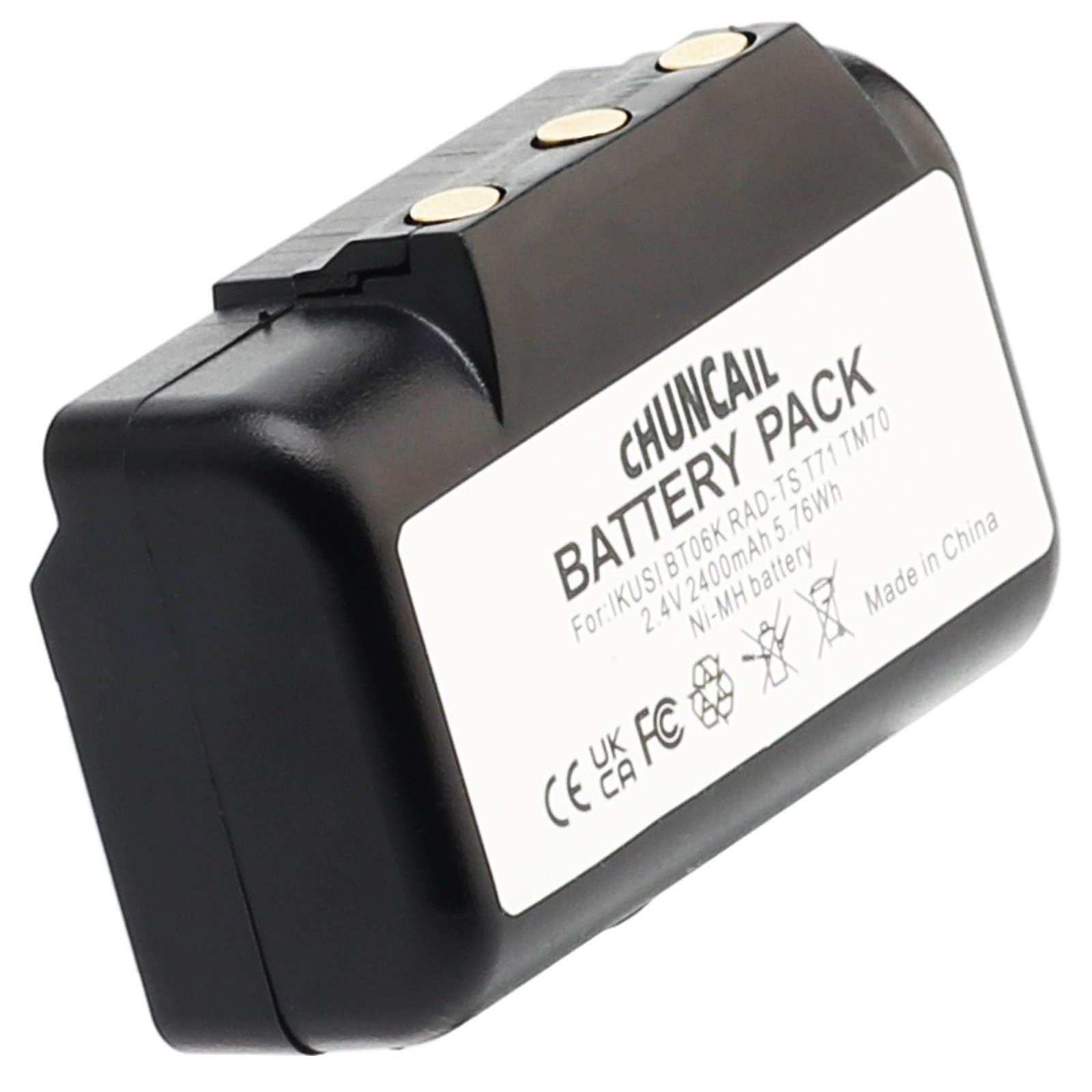 CHUNCAIL Ni-MH Battery 2.4 V 2400 mAh for IMET BE5000, I060-AS037, M550S, M550S Wave L, M550S Wave S Replaces AS037