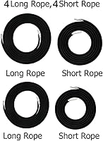 Vista 6 de Cables de repuesto profesionales para herramienta de reparación reclinable de gravedad cero para silla de salón (negro, 8 cordones)