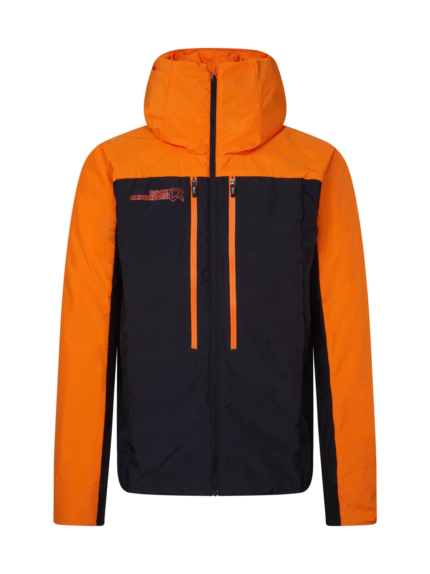Rock Experience REMJ11111-C950 ELIM PADDED MAN JACKET Jacket Men's 0615 PERSIMMON ORANGE+0208 CAVIAR S