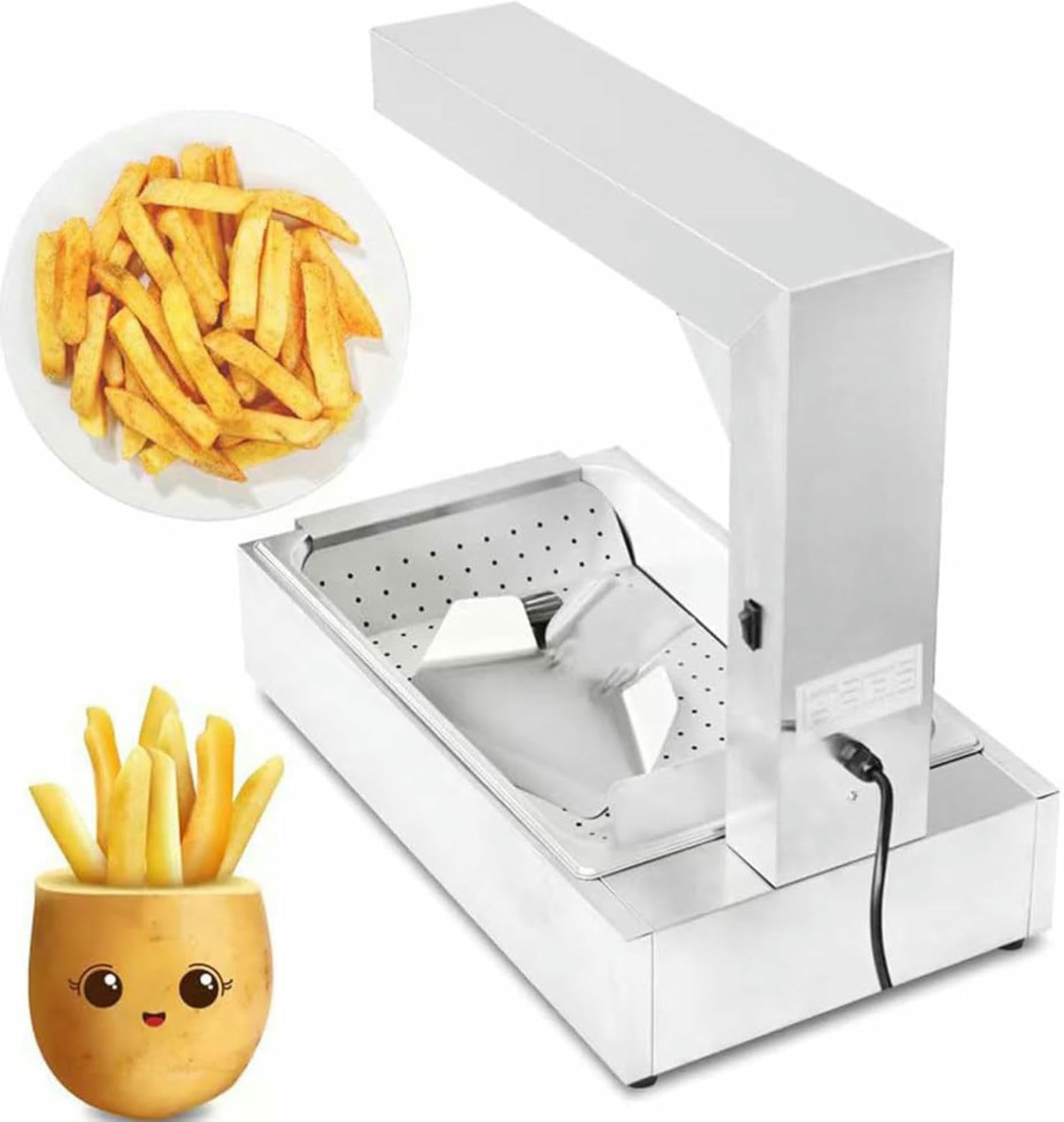 JKJZSALJ Commercial Food Warmer With Thermostat And Stainless Steel Design For Heating Chips And French Fries In Restaurants