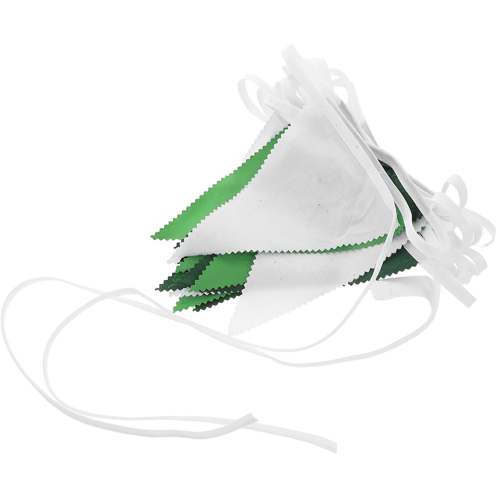 HANABASS 3 Piezas Banderines Triangulares Color Sólido Verde Degradado Guirnalda Decorativa para Cumpleaños Bodas y Jardines y Fácil de Colgar