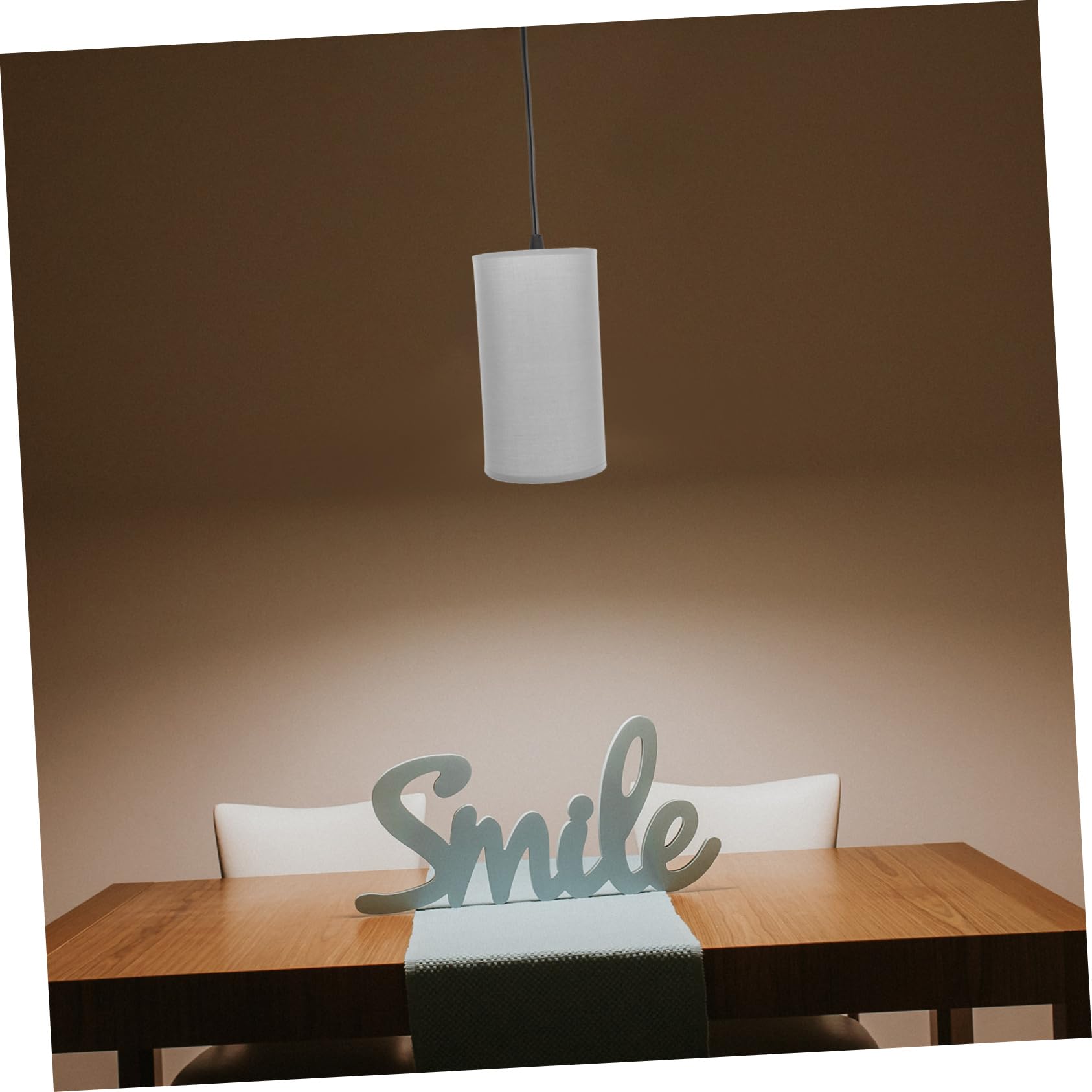 Pantallas de Lámpara Cilíndricas de Tela, Pack de 2 para Mesa