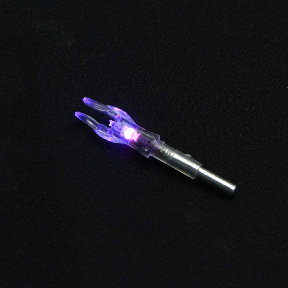 JIANZD Lot de 6 encoches lumineuses LED pour flèches de tir à l'arc