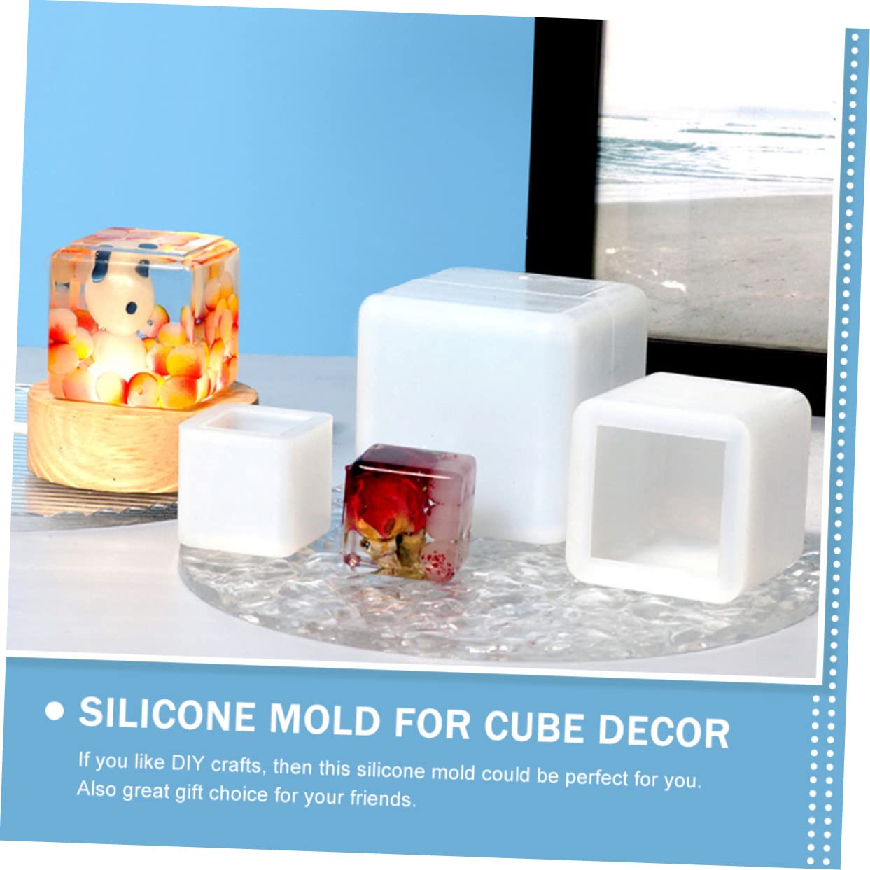SEWACC 15pièces Moules Silicone pour Cube Moulage Art Décorations Et Outils De Fabrication Artisanale