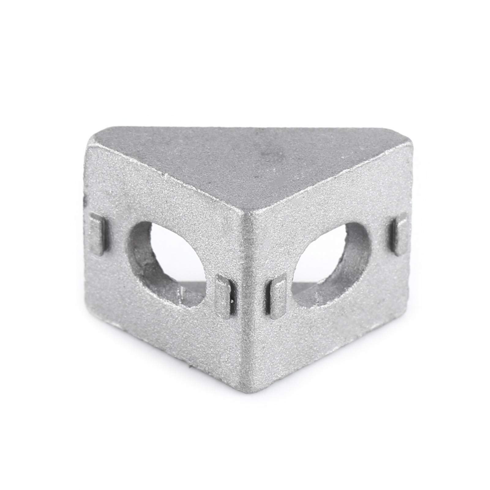 Montaggio Legno 20 Staffe Angolari Scorrevoli Nero - 46x40 Mm, Acciaio, Carico 50 Kg, Per Mobili E Letti Staffe A L Regolabili