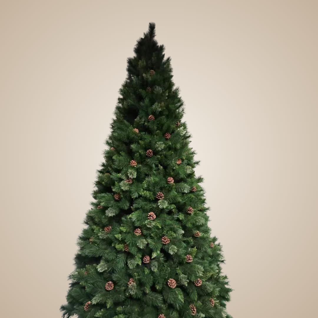 NAT 13 ft./ 20 Ft. Majestic Extra Large Christmas Tree mixed pine needle with 4427/6996 Tips for Mall and Office Christma Decor, 4 m/ 6 m, Green (400 cm)