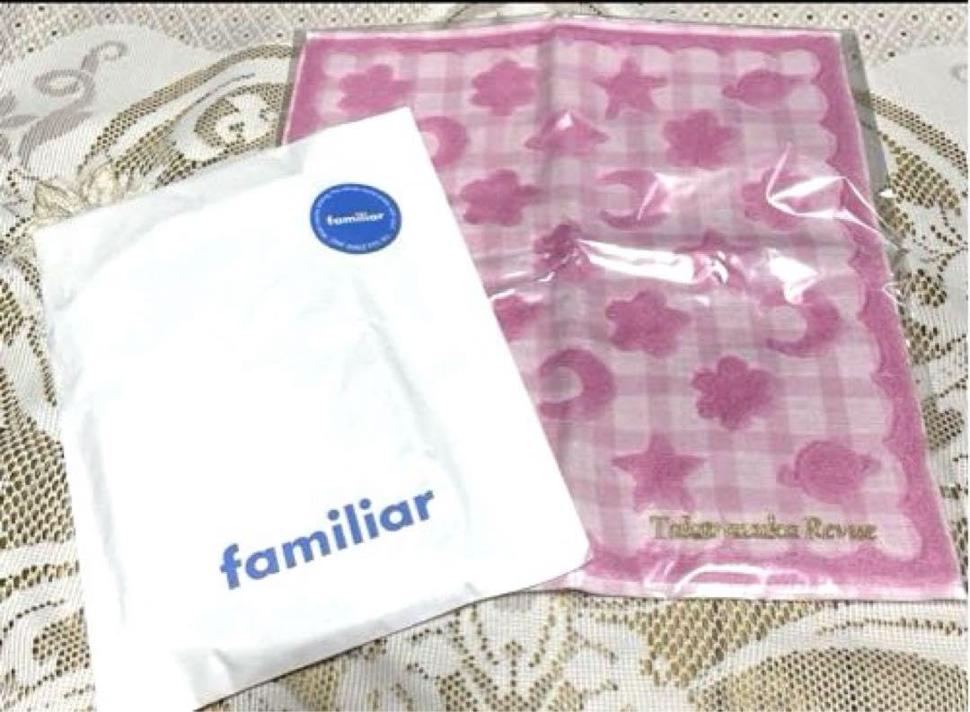 familiar宝塚 メッシュポーチ、ハンカチセット familiar宝塚 メッシュ