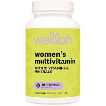Wellah Women's Multivitamin 60 Capsules - with 21 Vitamins & Minerals, 30 Servings