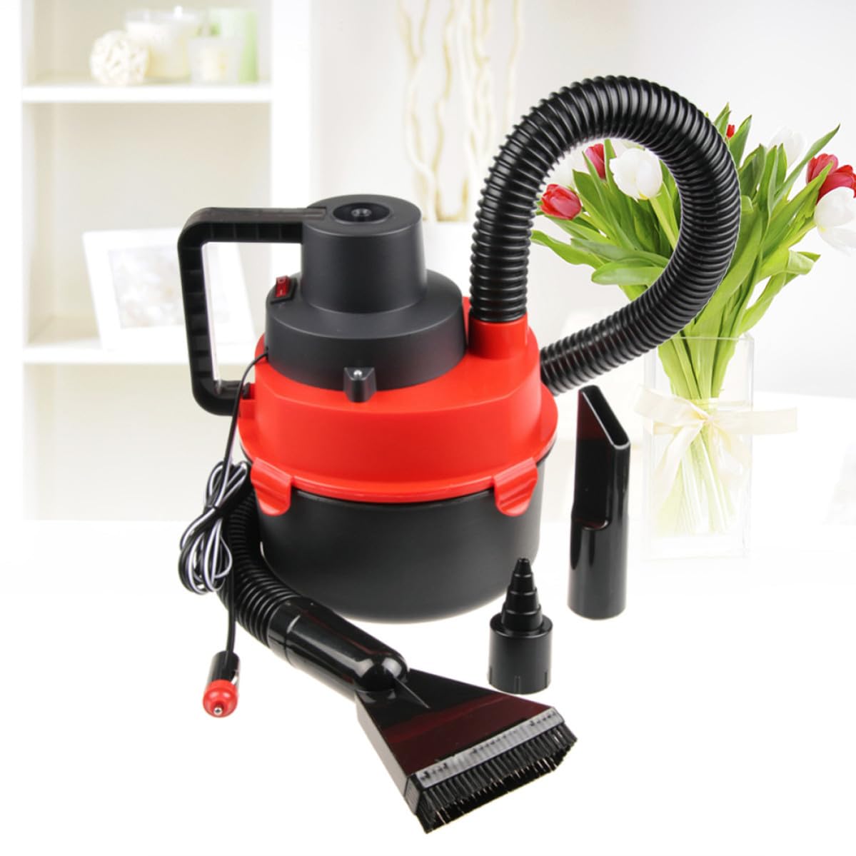 BESTYASH Aspirapolvere per Auto Portatile 12v 60w con Torcia Integrata
