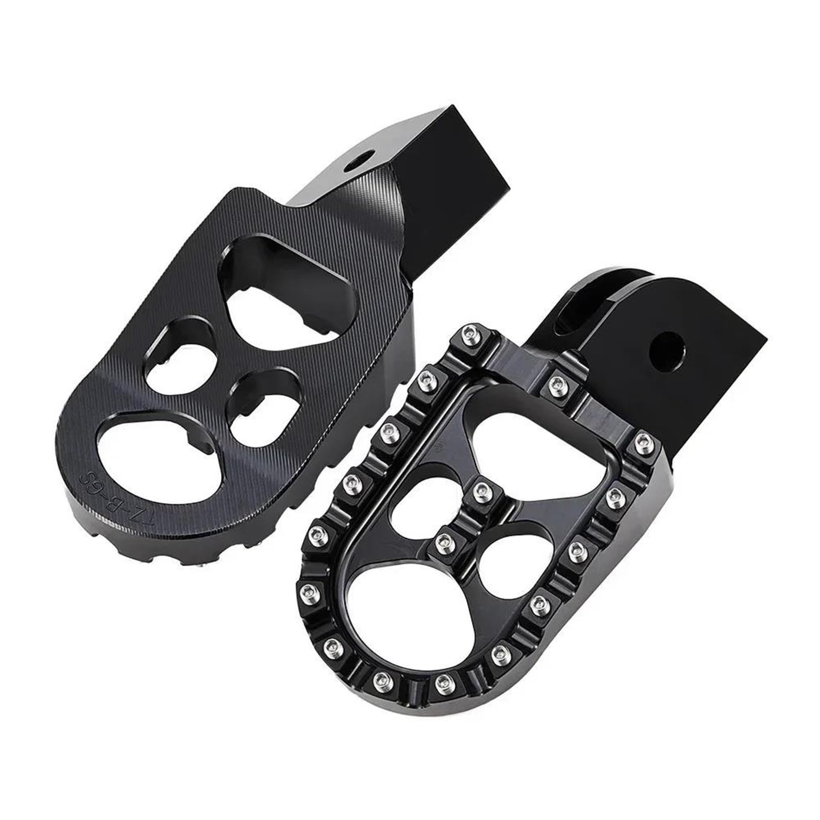 Reposapies Moto Para BMW R1200GS R 1300 GS LC ADV F750GS F850GS F900 Estriberas Billet Pedales Anchos Accesorios Negros De Aventura(Black)