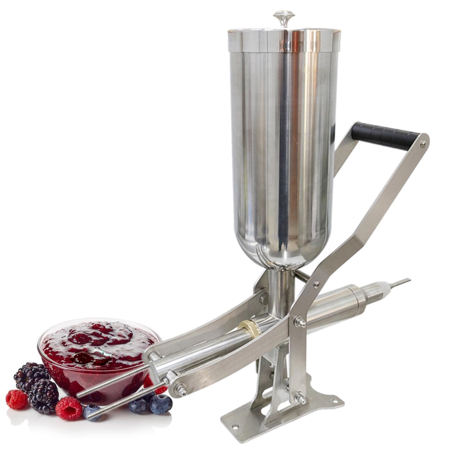 Máquina Comercial para Rellenar donas, rellenadora Manual de gelatina, de Acero Inoxidable para Uso en Cocina.