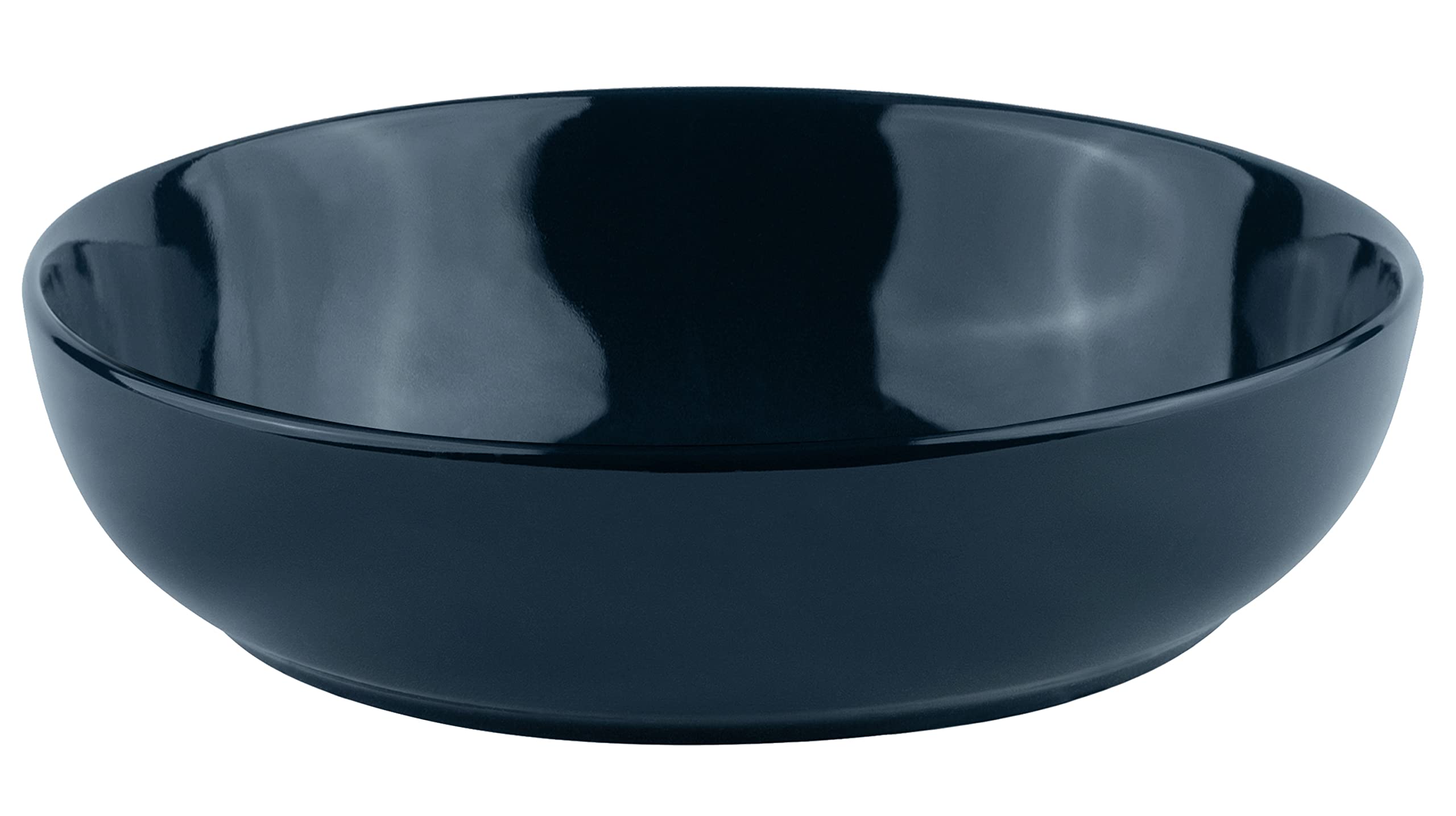 KooK Juego de cuencos de pasta de porcelana, para sopas y ensaladas, cuencos para servir, gran capacidad, apto para microondas y lavavajillas, juego de 4 unidades, 40 onzas (azul marino)