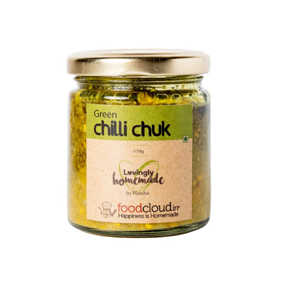 FoodCloud.in Green Chilly Chuk | Homemade green chilly chutney | Spicy | Vegan & Gluten free | No added preservatives | 170 grams (B09J8JJ9DL) Amazon Price History, Amazon Price Tracker