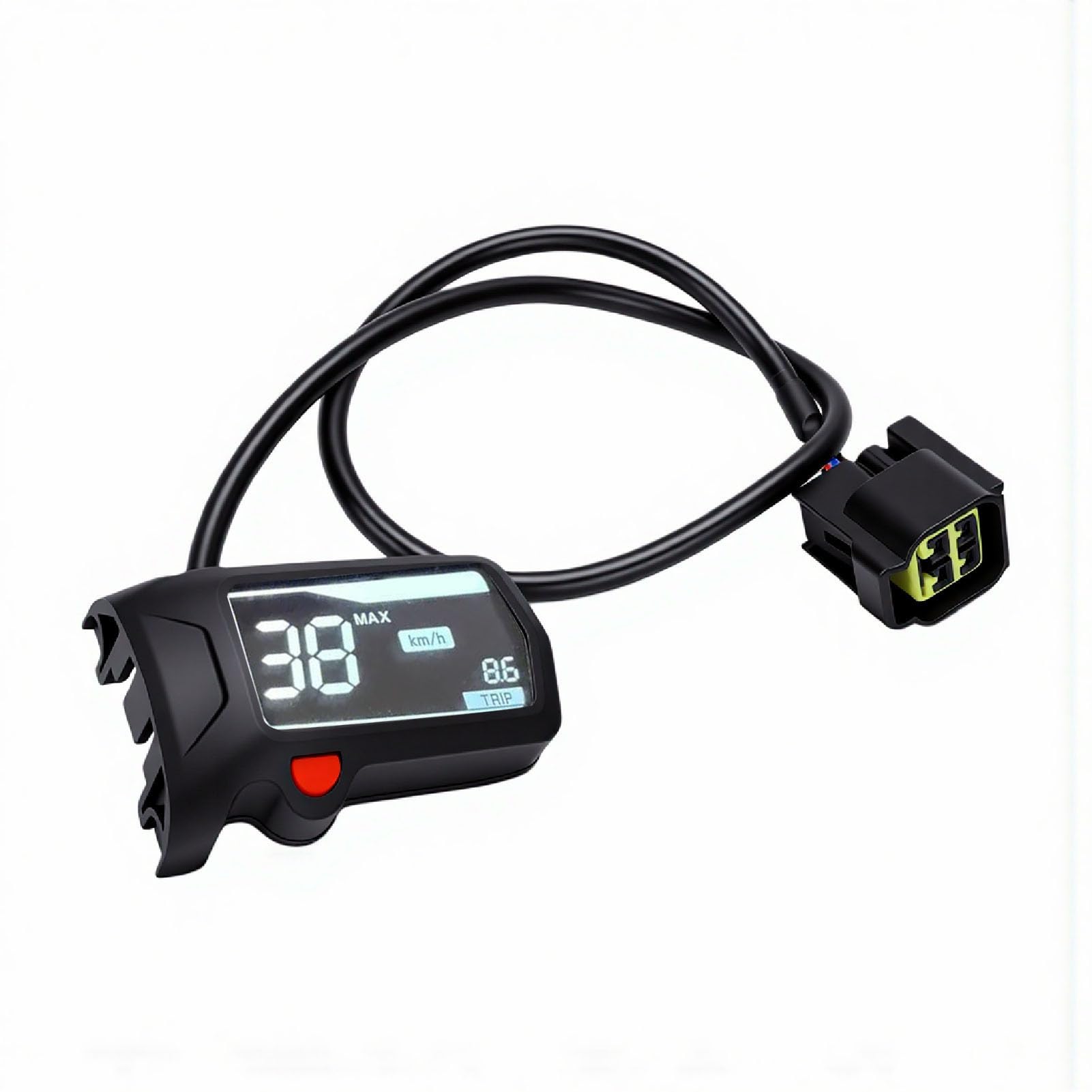 Ejoyous Cyfrowy Prędkościomierz Motocyklowy LCD, Przejrzysty Wyświetlacz Zestawu Wskaźników na Desce Rozdzielczej, Zamienny Prędkościomierz do Light Bee X S, Szybki Odczyt do Codziennej Jazdy