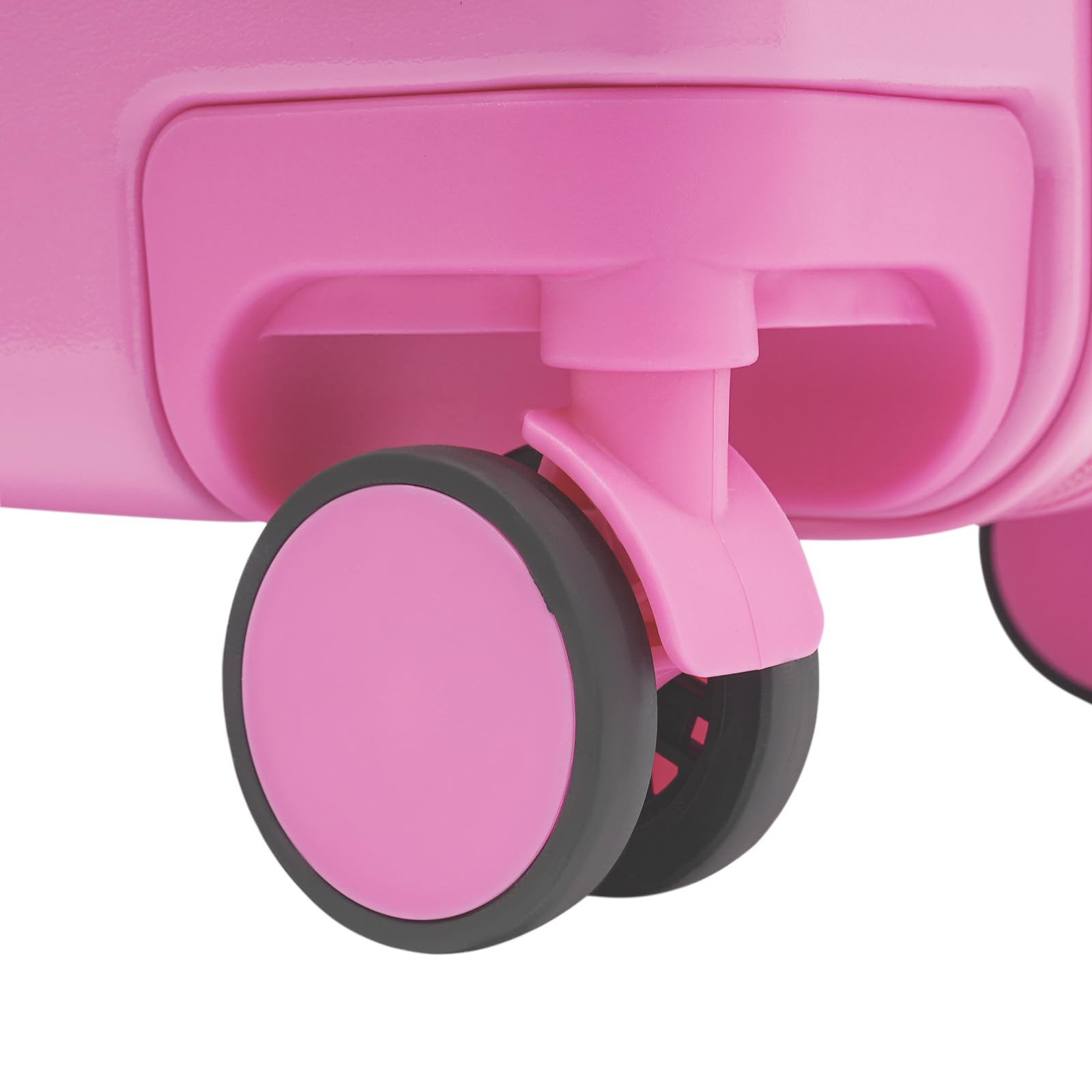 Ride-On - Valigetta per bambini da 18", in ABS, con ruote e lucchetto per password, per bambini come trolley da viaggio e bagaglio a mano per ragazzi e ragazze, Colore: rosa., Fashion