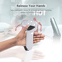 Vista 3 de Compatible with Oculus Quest 2 Accessories, Compatible with Quest 2 VR Silicone face Cover, VR Shell Cover, Touch Controller Lengthening Grip Cover