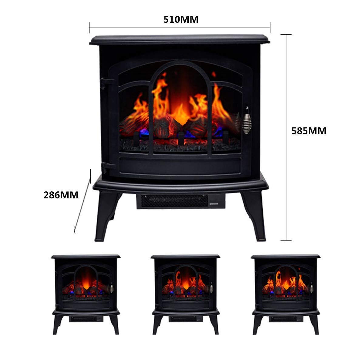 Electric stove fire inside electric fire extinguisher multifuel wood