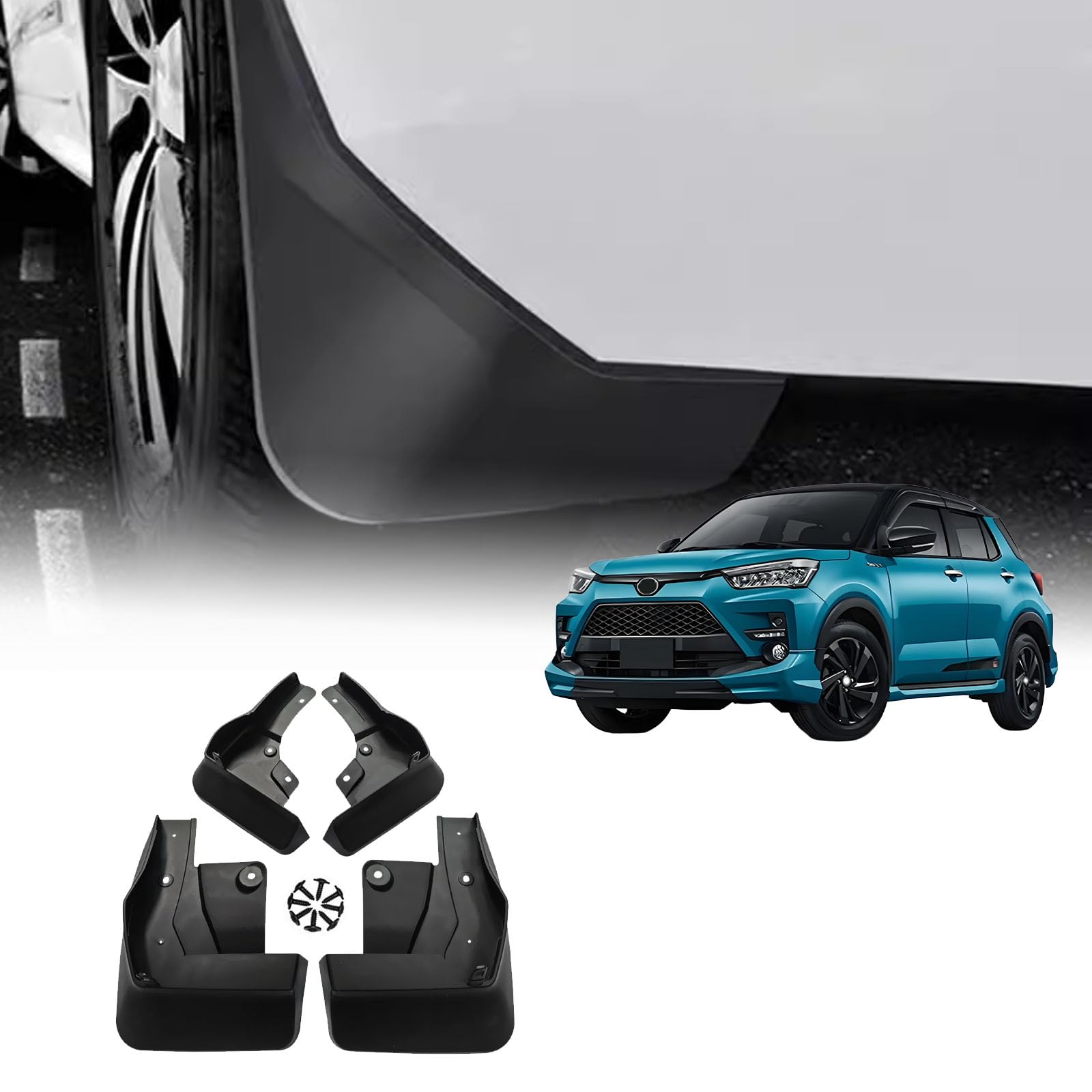 Amazon | マッドガード 車 泥除け 車専用設計 適用 ライズ RAIZE