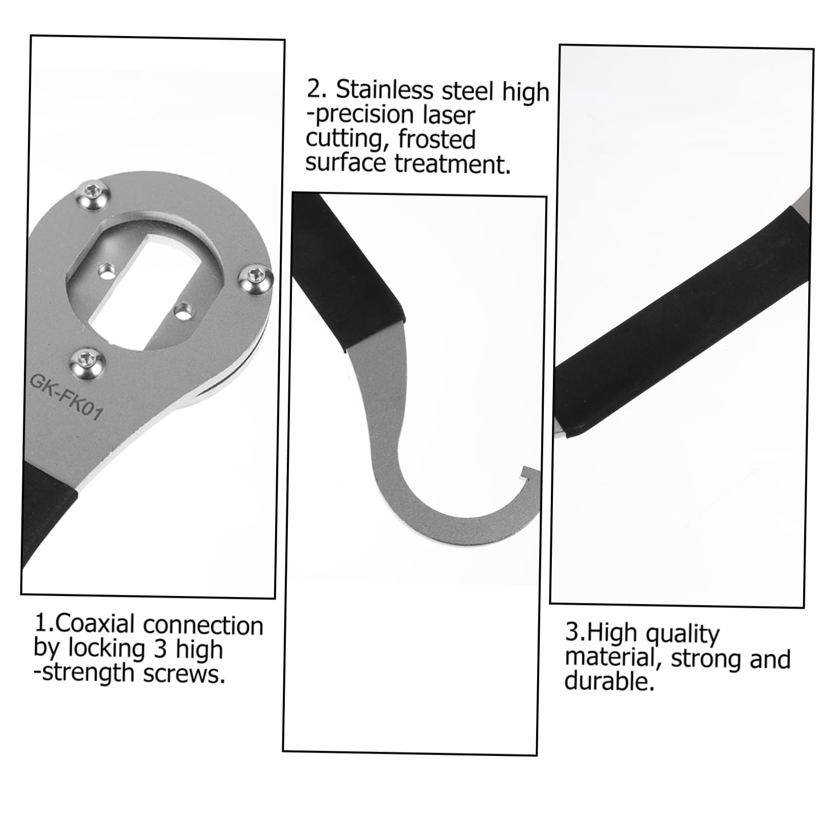 Toddmomy Llaves De Inoxidable para Bicicleta Llave De Pedalier De Gancho De Herramientas De Bicicleta para Desmontar Pedalier