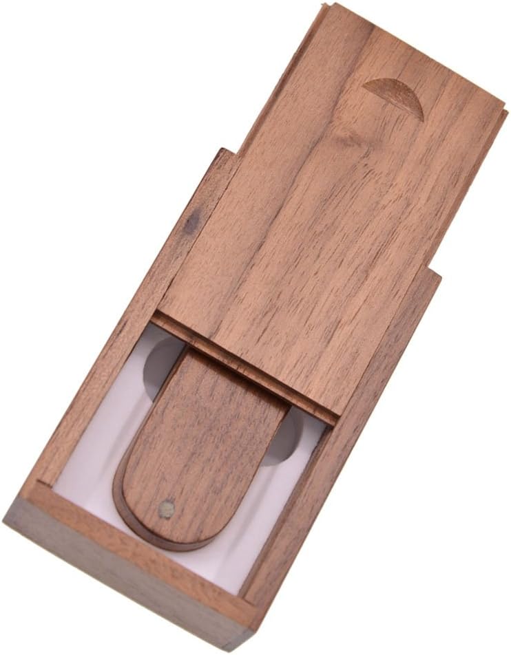 32GB USB 2.0 Memory Stick Flash Drive Creative Wooden Swivel Thumb Drive PenDrive Data Storage for Saving Song Photos and Videos by EBNISCTE