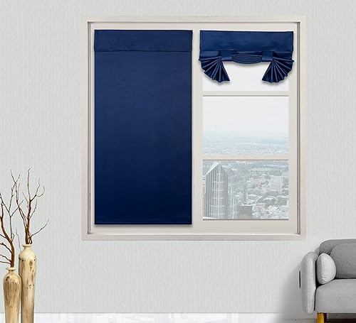 Miniatura 16 de PI Cortina Opaca para Puerta Francesa, Sombra de Ventana con Privacidad y Aislamiento Térmico, Cortina Larga para Vidrio/Puerta Corrediza, Sombra