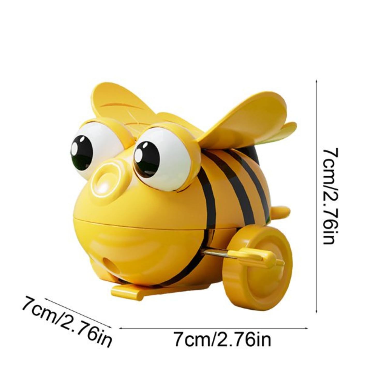 UTPATI Children's Wind-Up Tumbling Bee Early Interactive Educational Bee Baby Development Toy with Mechanical Rolling, Jumping, Crawling and Sitting Toy for Children 1
