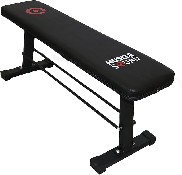 MuscleSquad Flat Weight Bench