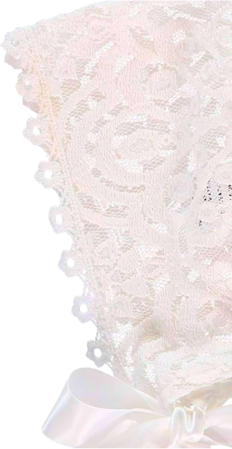 Carriage Boutique Baby Girls Traditional - Lace Christening Gown and Bonnet, Baby Christening Outfit