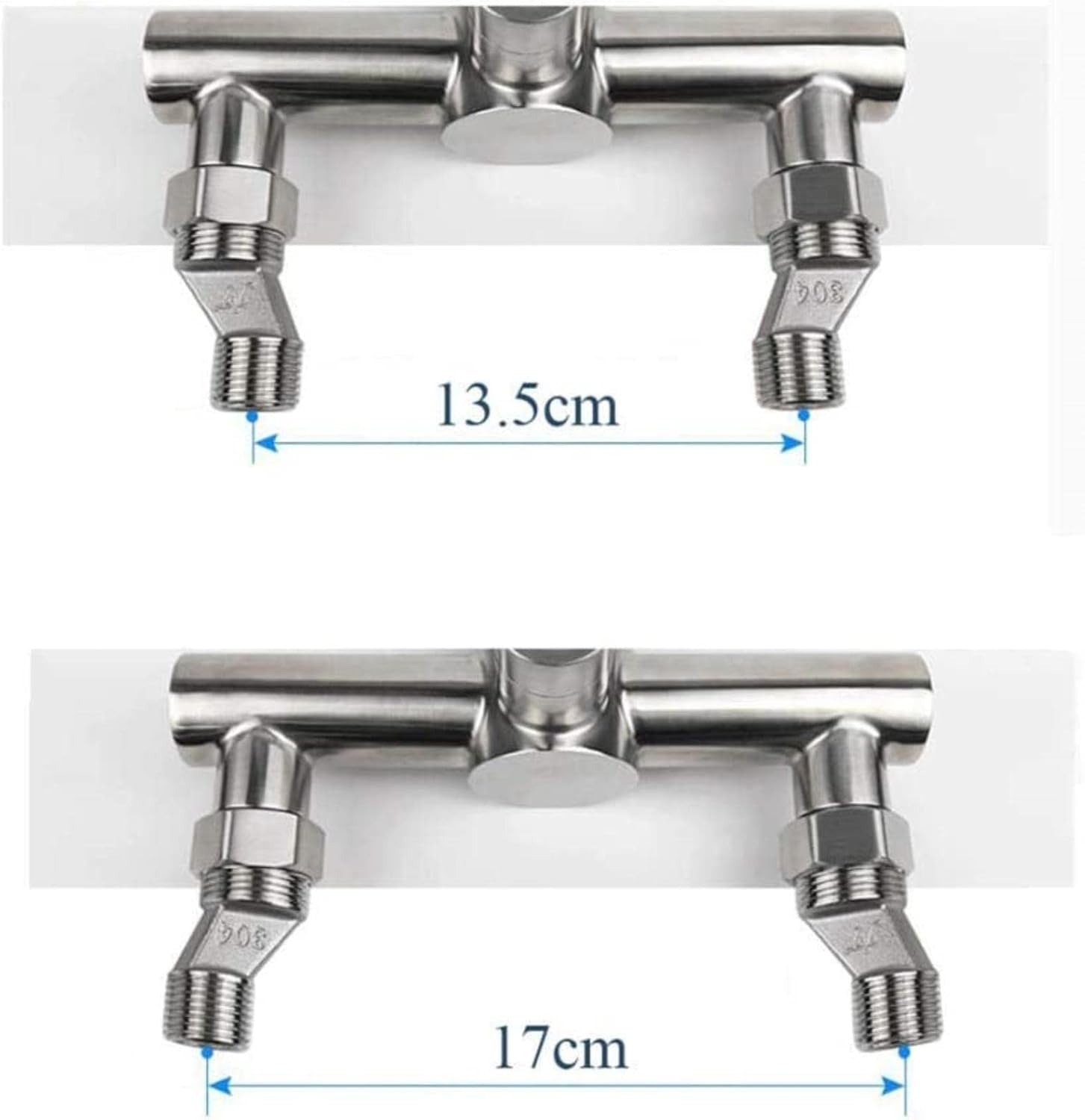 Wall-Mounted Faucet, 304 Stainless Steel, Wall-Mounted, hot and Cold Water, Kitchen, Sink, Sink, Balcony Laundry Pool, Swivel, Faucet