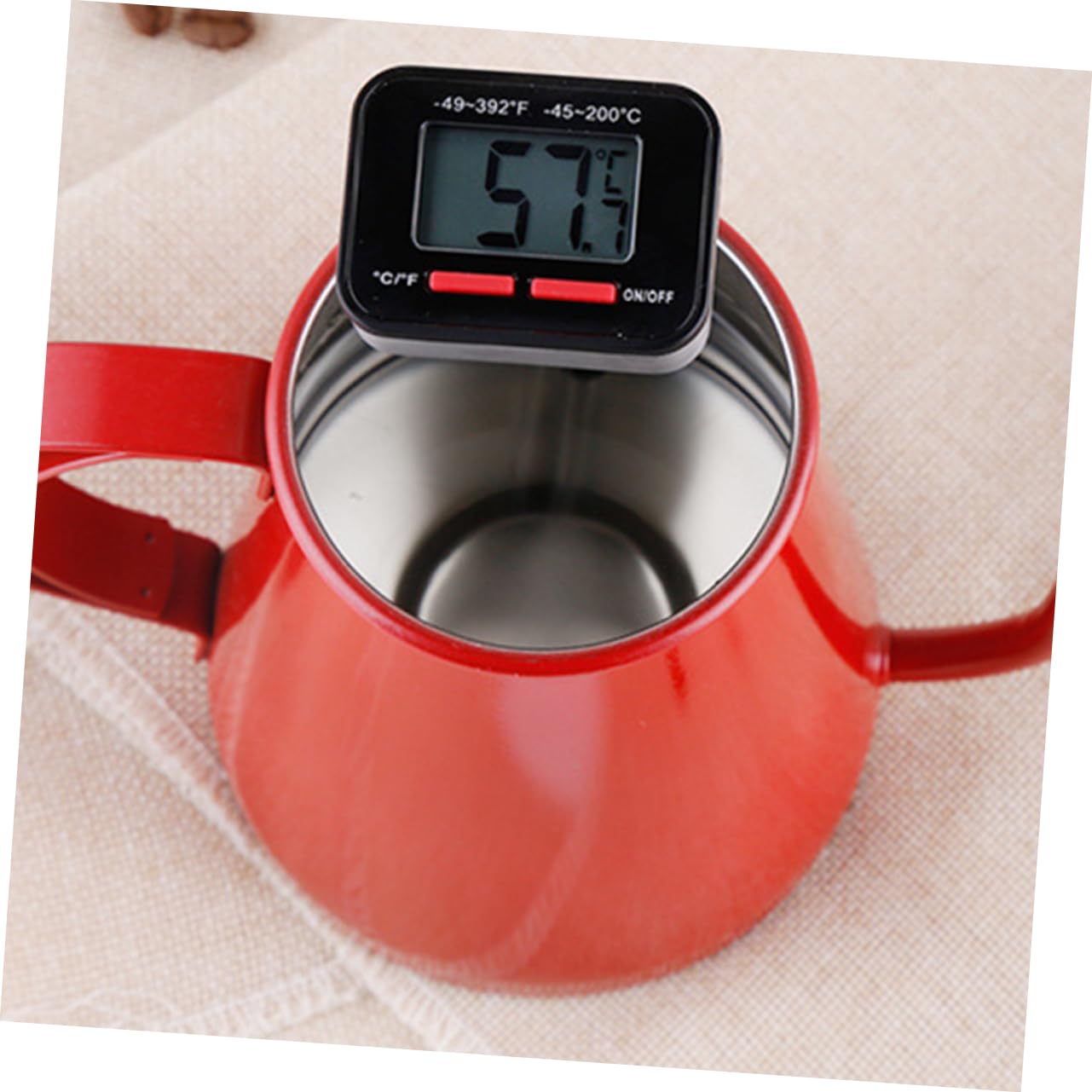 TOPBATHY 2 Piezas Termómetro digital de pantalla rápida termómetro de té con leche de leche de