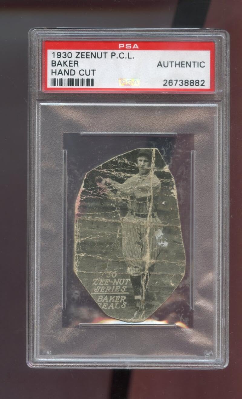 1930 Zeenut Zeenuts Lonny Baker PSA AUTHENTIC Graded Baseball Card Pacific Coast League PCL P.C.L. San Francisco Seals