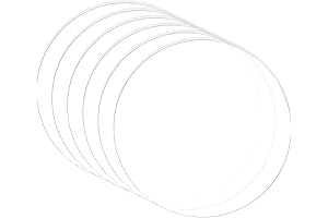 BENECREAT 4 INCH CLEAR ACRYLIC COASTERS