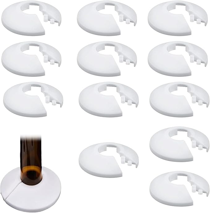 Babbblisio12 Pcs Radiator Pipe Covers Pipe Decoration Cover White ...