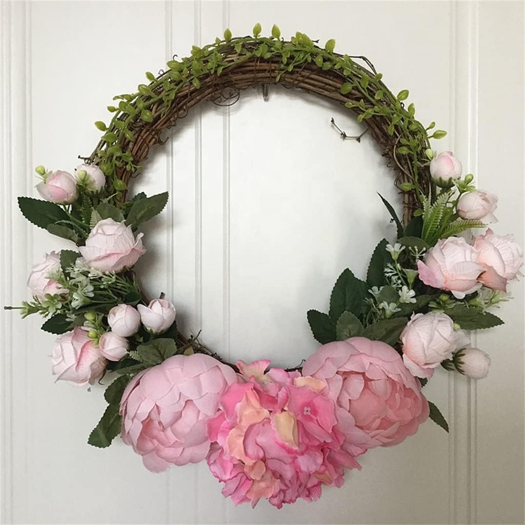 Peony Hydrangea Flower Wreath Wedding Home Door Decoration Wreath