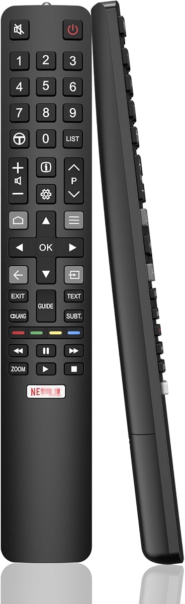 Mando a distancia de repuesto para TCL TV, compatible con todos los Smart TV TCL Android 4K UHD (SIN función de voz)