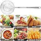 Abseihlöffel, Schaumlöffel aus Edelstahl, Spinnennetz-Schöpflöffel aus Edelstahl, Abseihlöffel...
