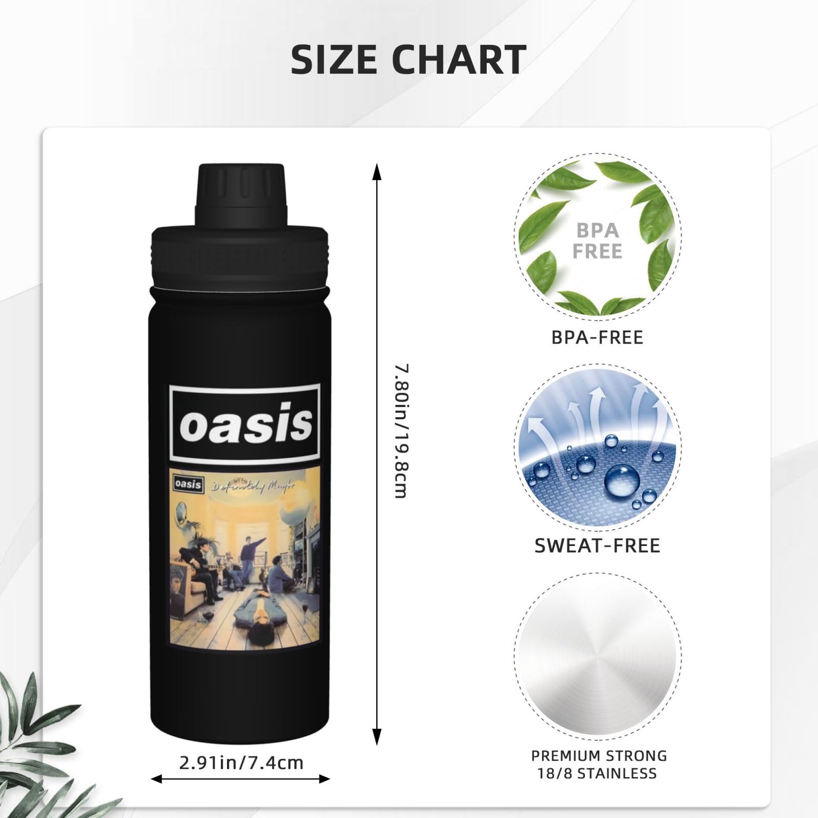 Amazon｜水筒 オアシス Oasis バンド スポーツボトル 直飲み