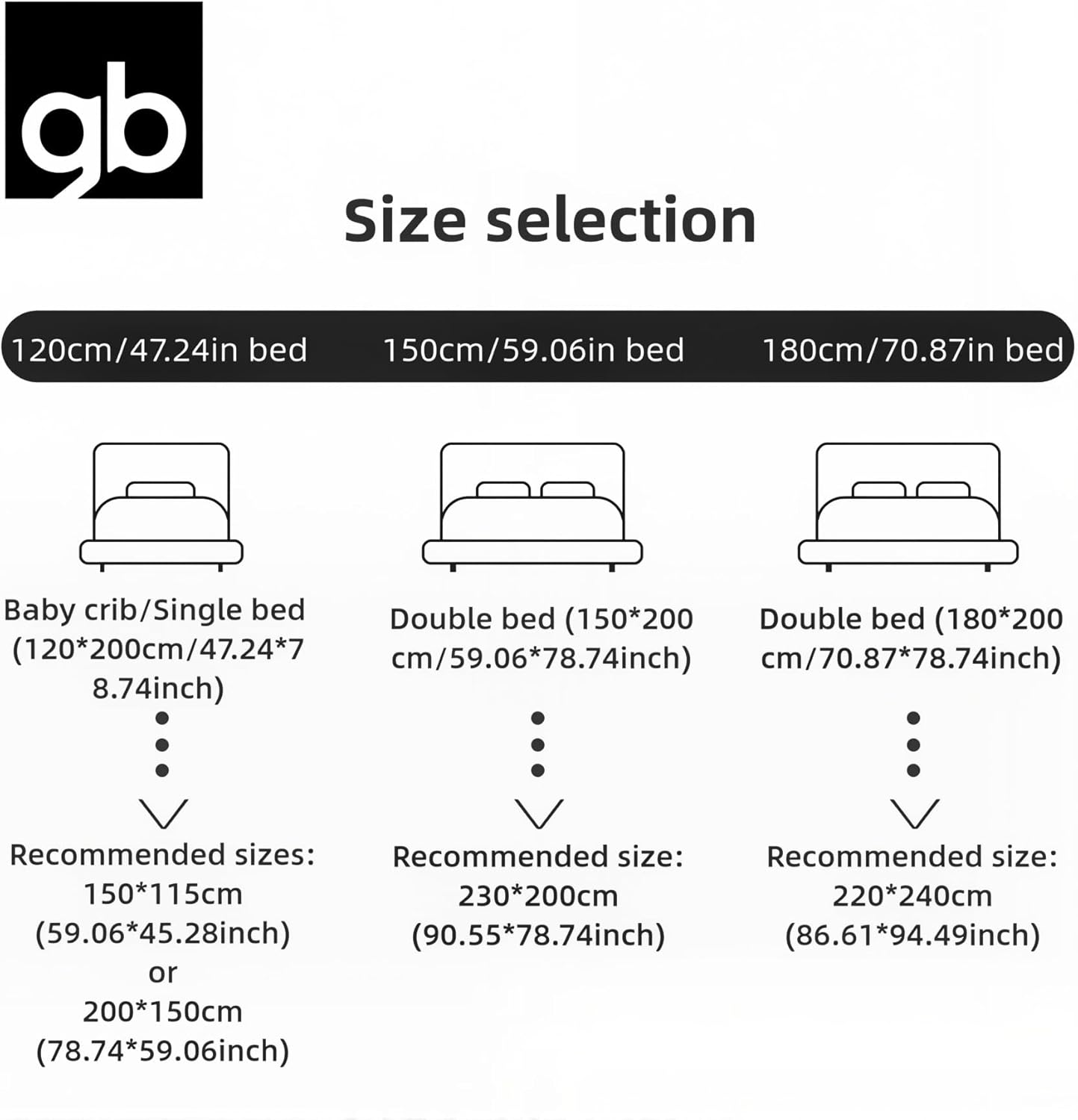 gb Pure Cotton Mulberry Silk Quilt, Double Cocoons, Lightweight Soft Smooth Breathable with Cotton Jacquard Cover,150x115cm, 200g