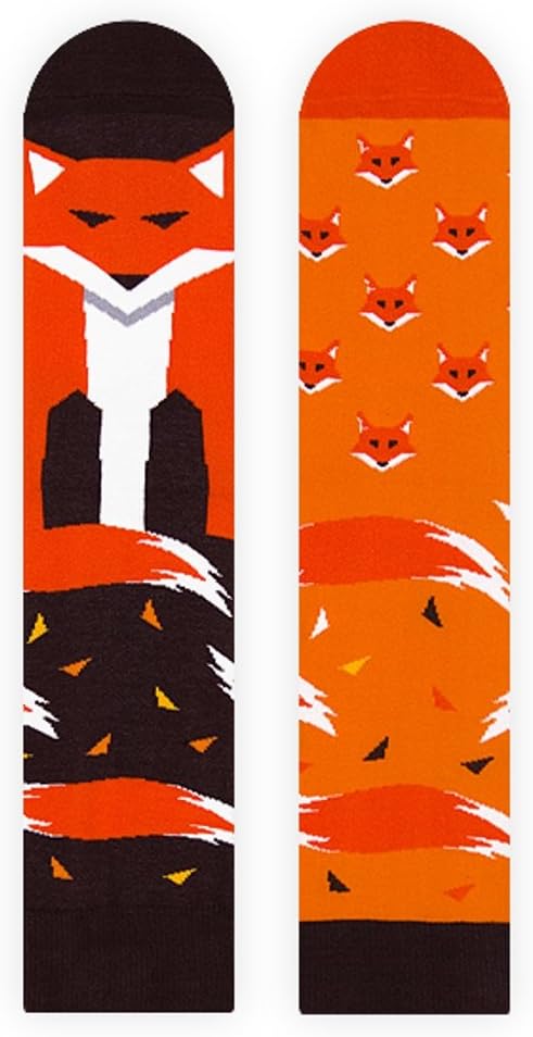 Nanushki Unisex Socks FireFox Sox Size UK 6-9 EUR 40-43