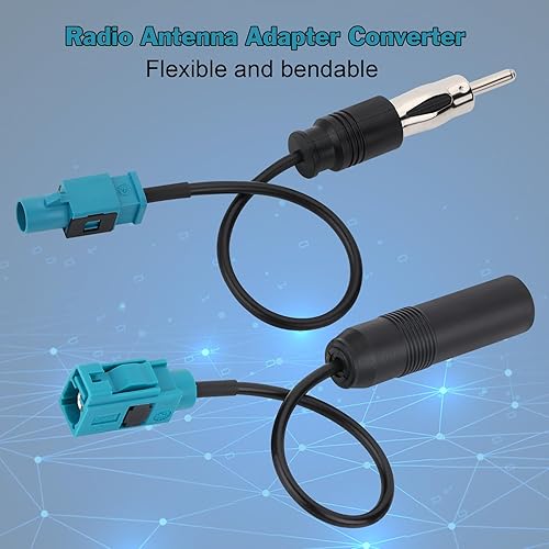 Miniatura 3 de BLTIATLE Cable adaptador de radio de coche de 6 pulgadas universal para vehículo FM AM Radio Fakra Z macho hembra a DIN enchufe cable con conector