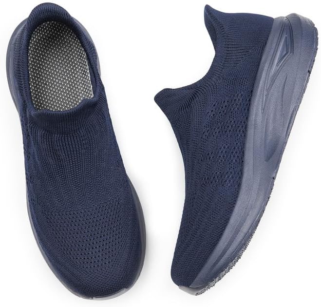 Mens Slip in Free up Hands Sock Shoes, Slip on Lightweight Walking Casual Loafers, Comfortable Breathable Shoes for Men - Image 6