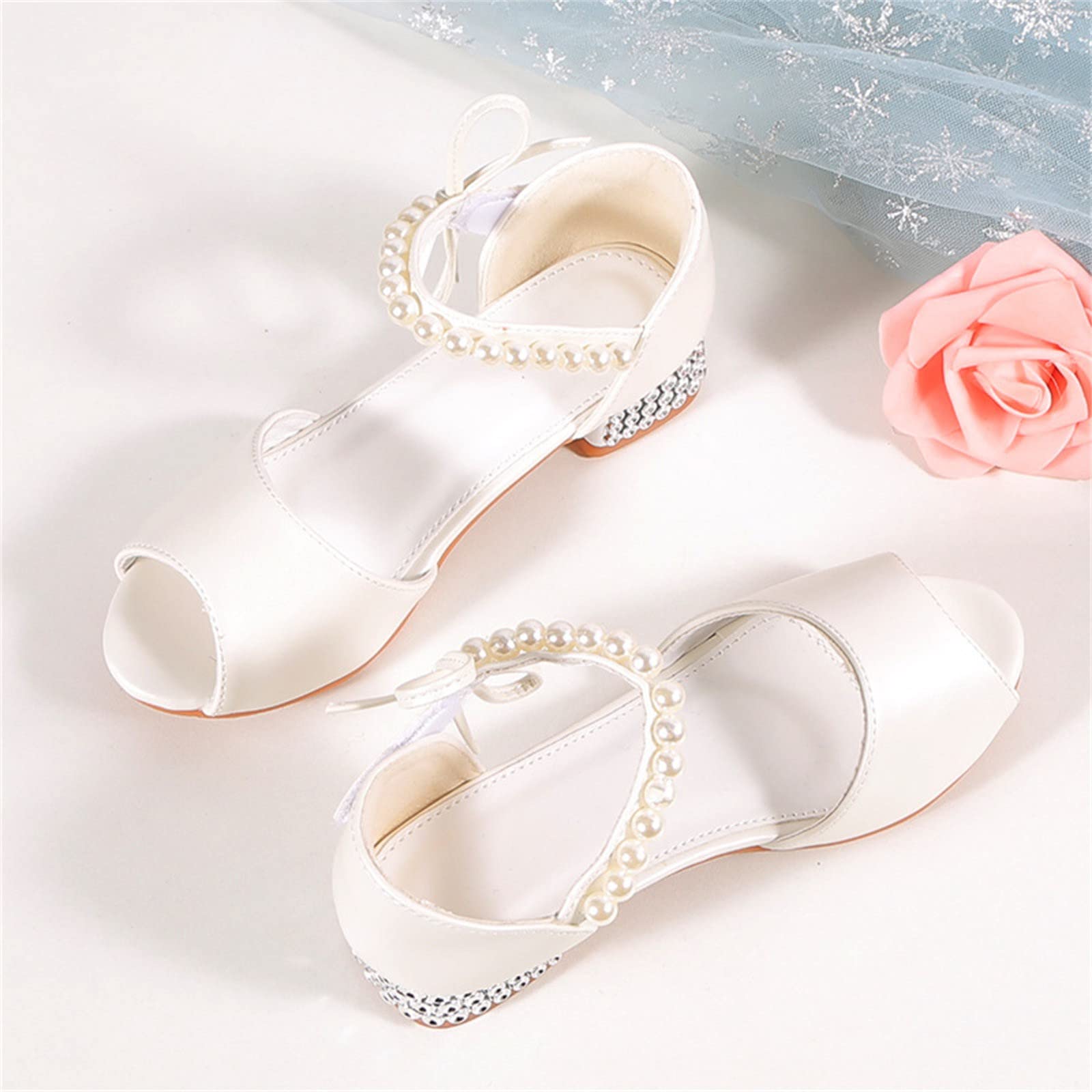 Zapatos De Tacon Niña Sandalias De Vestir Para Niu00f1as, Tacones