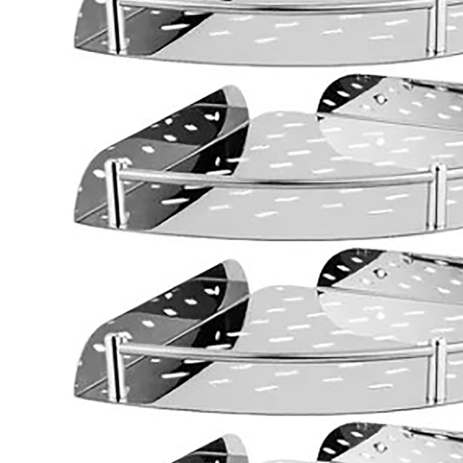 Mensola per Doccia Angolare da 4 Pezzi, Design Triangolare Ispessito, Grande Capacità, Drenaggio Cavo, Antiruggine, Mensole per Doccia a Parete