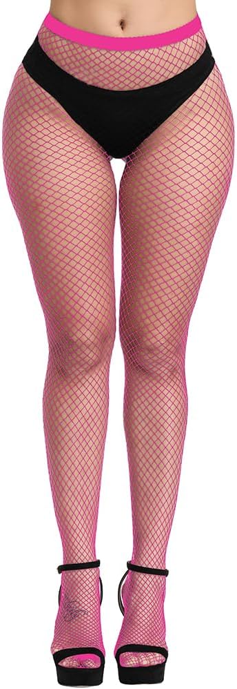 Fishnet Stockings for Women High Waist Sexy Mesh Pantyhose Women's Stretch Fishnet Tights for Casual, Party, Costume