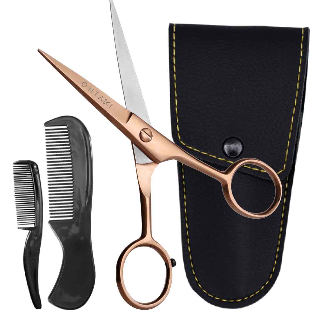 Ontaki Beard Scissors - German Steel Precision -8